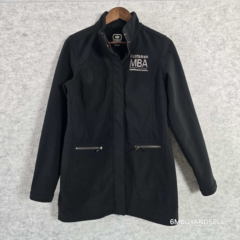 OGIO Huntsman MBA Utah State University Softshell Jacket Black Womens M LOG504